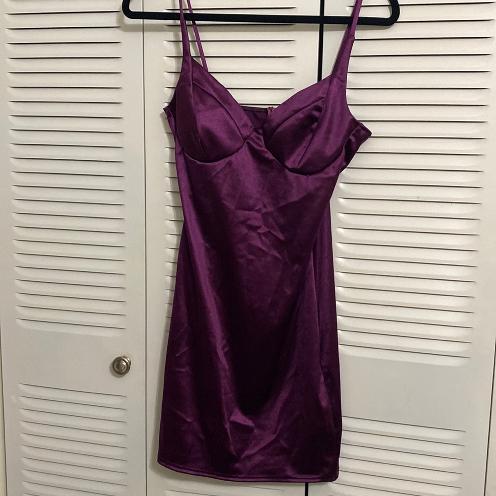 Beautiful skin tight silk dress. From steps ny
